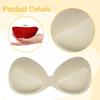 2 Pezzi Imbottiture Reggiseno Spugna Spessa Imbottitura Traspirante Inserti Push up Sostituzione Imbottitura Seno per Bikini Abbigliamento Yoga Costumi da Bagno