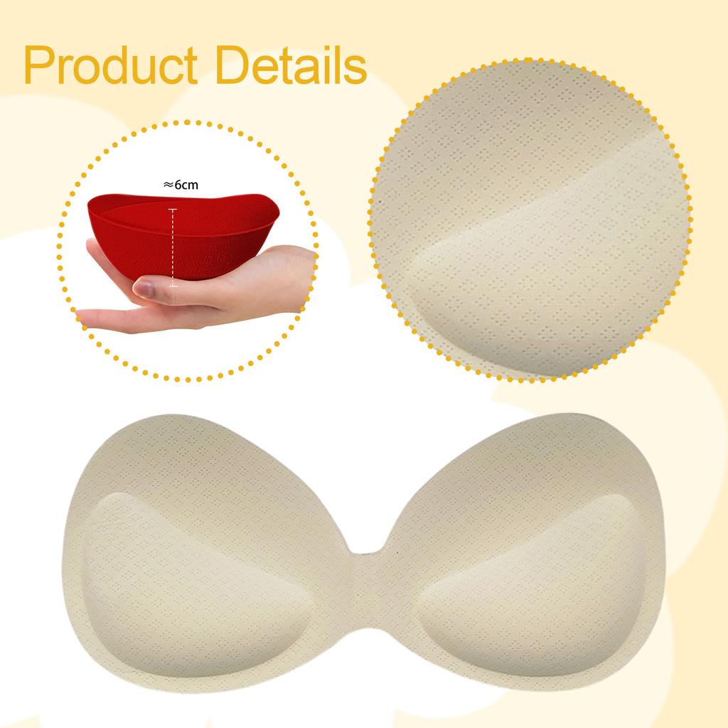 2 Pezzi Imbottiture Reggiseno Spugna Spessa Imbottitura Traspirante Inserti Push up Sostituzione Imbottitura Seno per Bikini Abbigliamento Yoga Costumi da Bagno