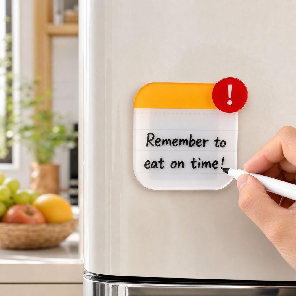 Erasable Dry Erase Note Board Fridge Memo Magnet Refrigerator Note Board New Magnetic Memo Board
