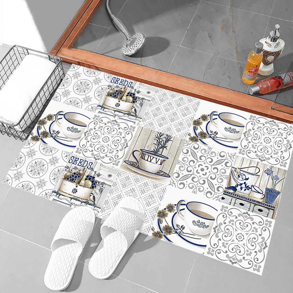 10 stk Kaffekoppfliser Veggklistremerke Kjøkken Backsplash Garderobe Baderom Home Decor Peel &; Stick Matte Overflate Art Wall Decals