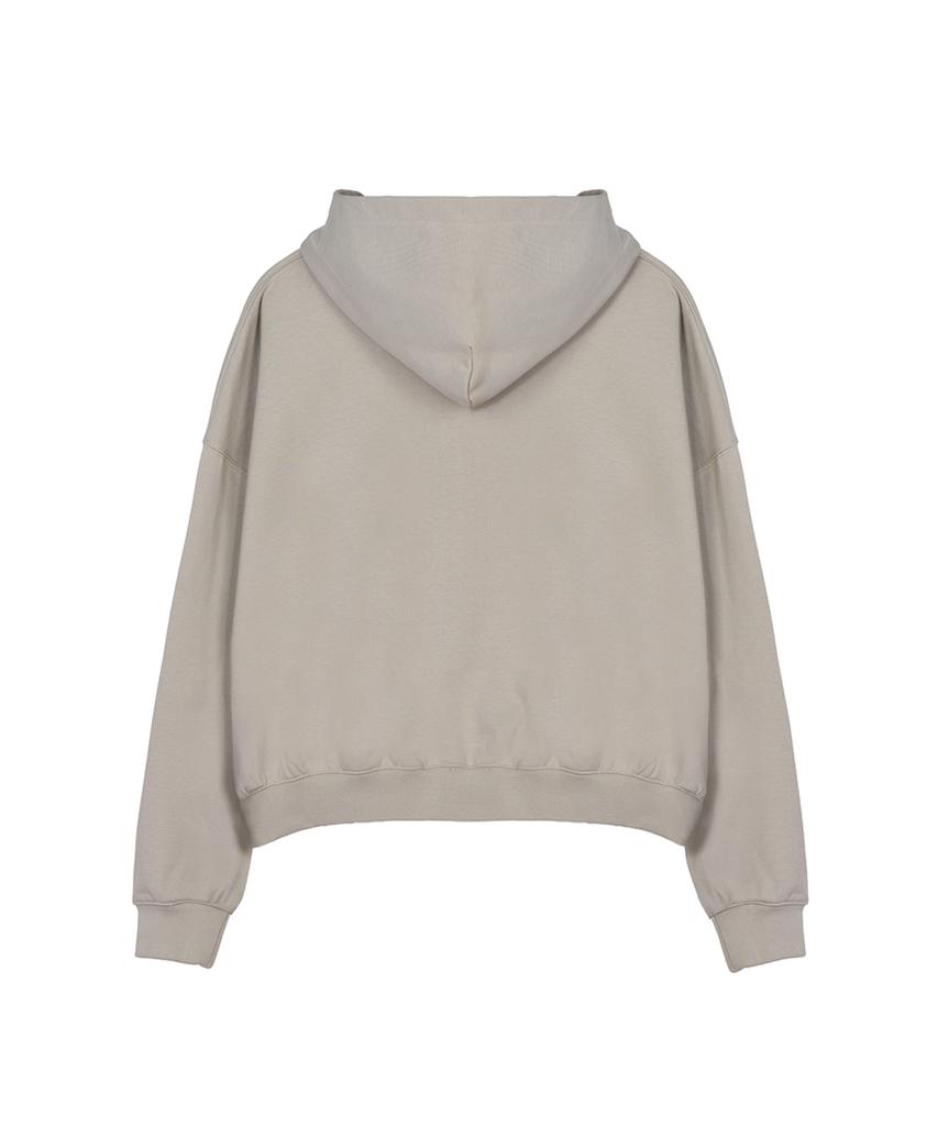 Dominant Midnight Horse Graphic Hoodie Zip-Up_Beige