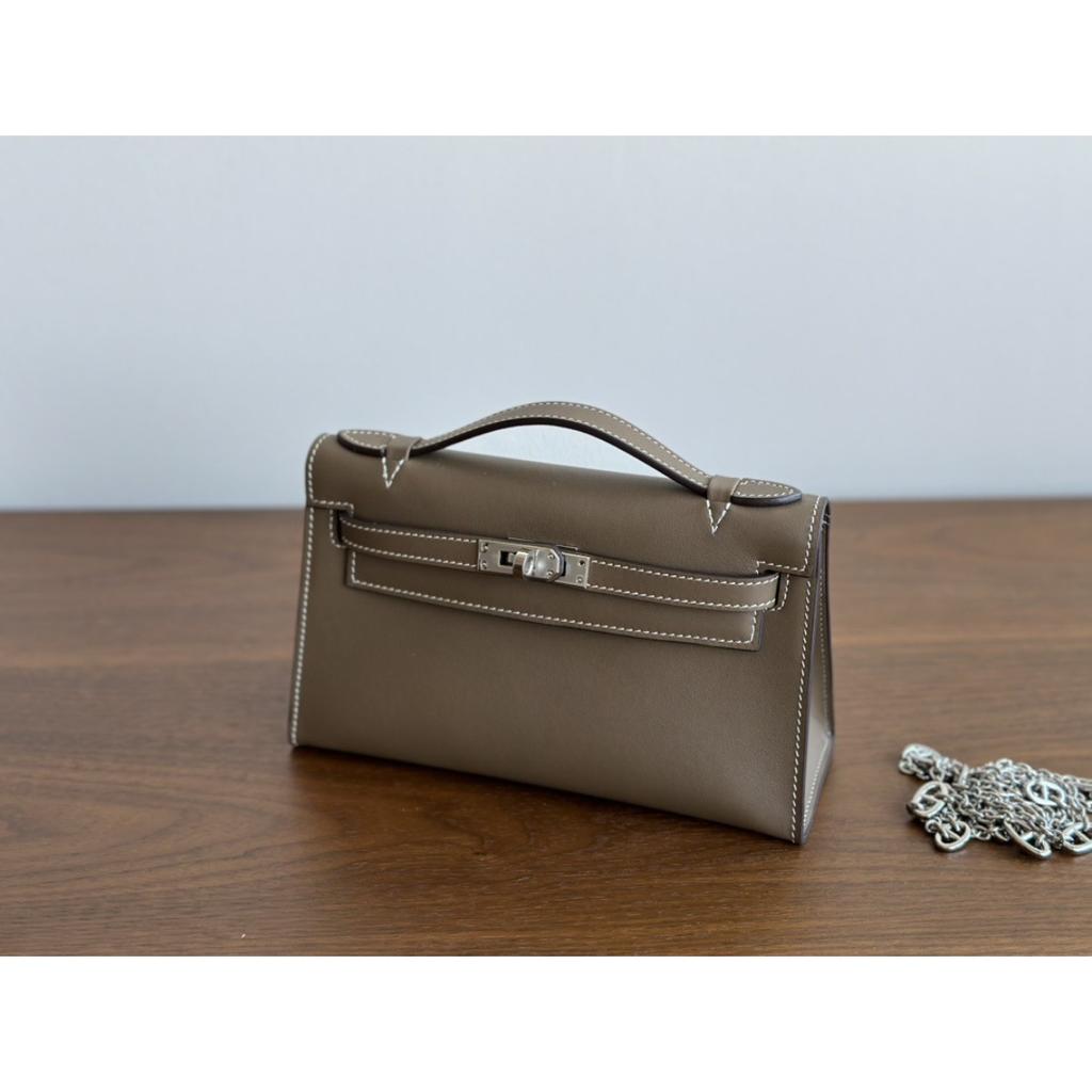 Borsa Kelli generazione Kazilan pelle swift catena naso di maiale borsa da donna in pelle bovina monospalla borsa a tracolla