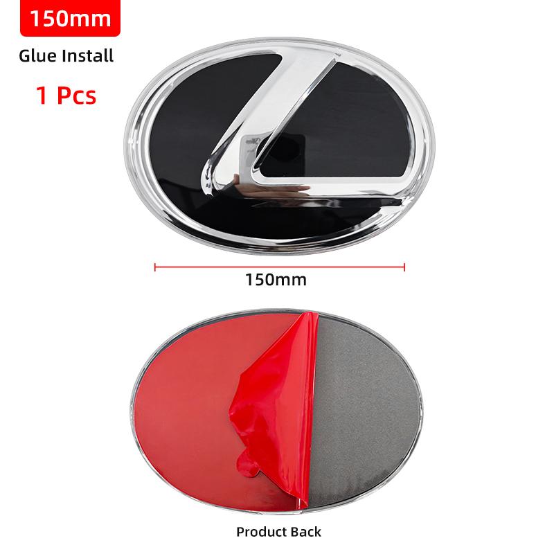 Car Sticker 3D Front Grille Emblem Rear Trunk Badge For Lexus CT200h IS ES NX RX UX GX GS F Sport No ACC Radar Logo Replacement