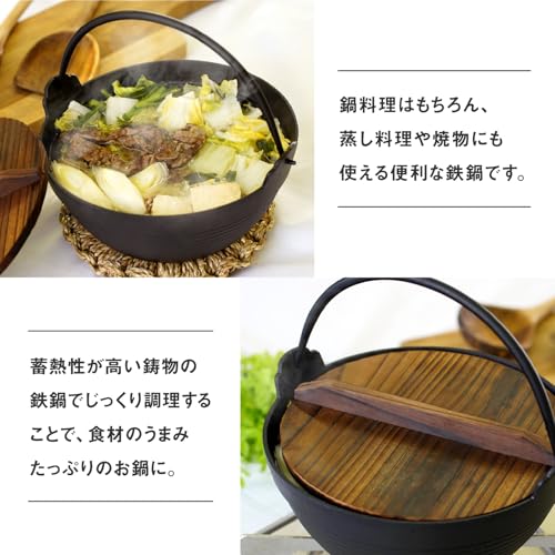 Ikenaga Iron Works S Iron Pot 21cm