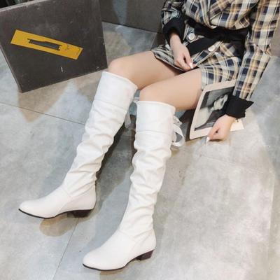 Autumn and Winter Footwear Plus Size Women's High Boots Flat Bottom Boots