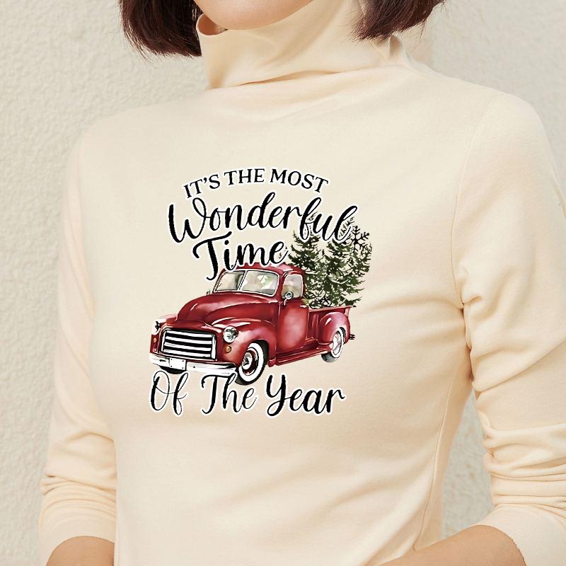 Thermal Transfers Merry Christmas Clothes Stickers Diy Parches Ropa Hoodies T-Shirt Heat Press Appliqued Appliques Stickers