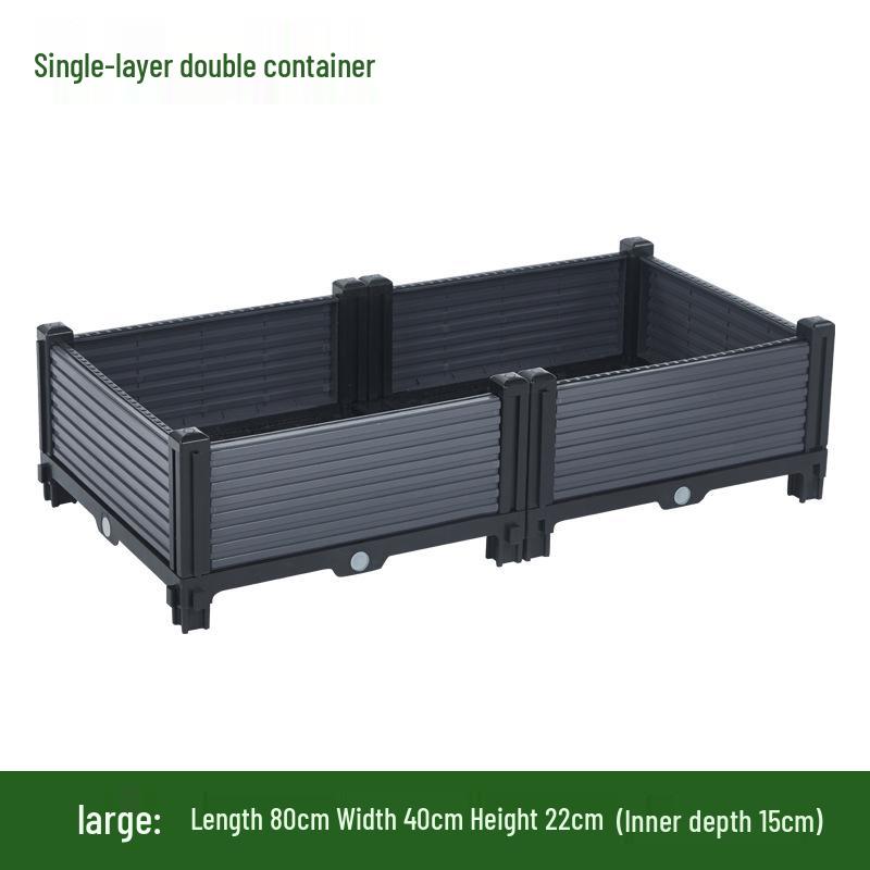 Extra-Large Plastic Balcony & Rooftop Planting Box for Vegetables & Flowers