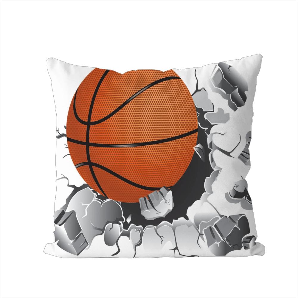 Basketball Pillow Case For Car Sofa Decorative Home Doublesided Print Plush Square Throw Pillow Cushion Cover
