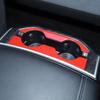 For 2019 - 2024 Dodge RAM 1500 ABS Red Interior Rear Water Cup Holder Trim Cover