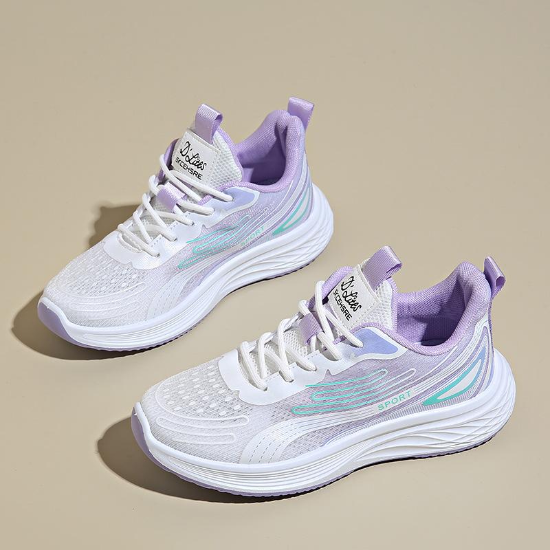 Women's Shoes, Sports Shoes, Women's New Summer Breathable Mesh Shoes, Lightweight Soft-soled Shock-absorbing Mesh Running Shoes