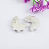 Turquoise Crescent Moon Stud Earrings: 925 Sterling Silver Bohemian Jewelry