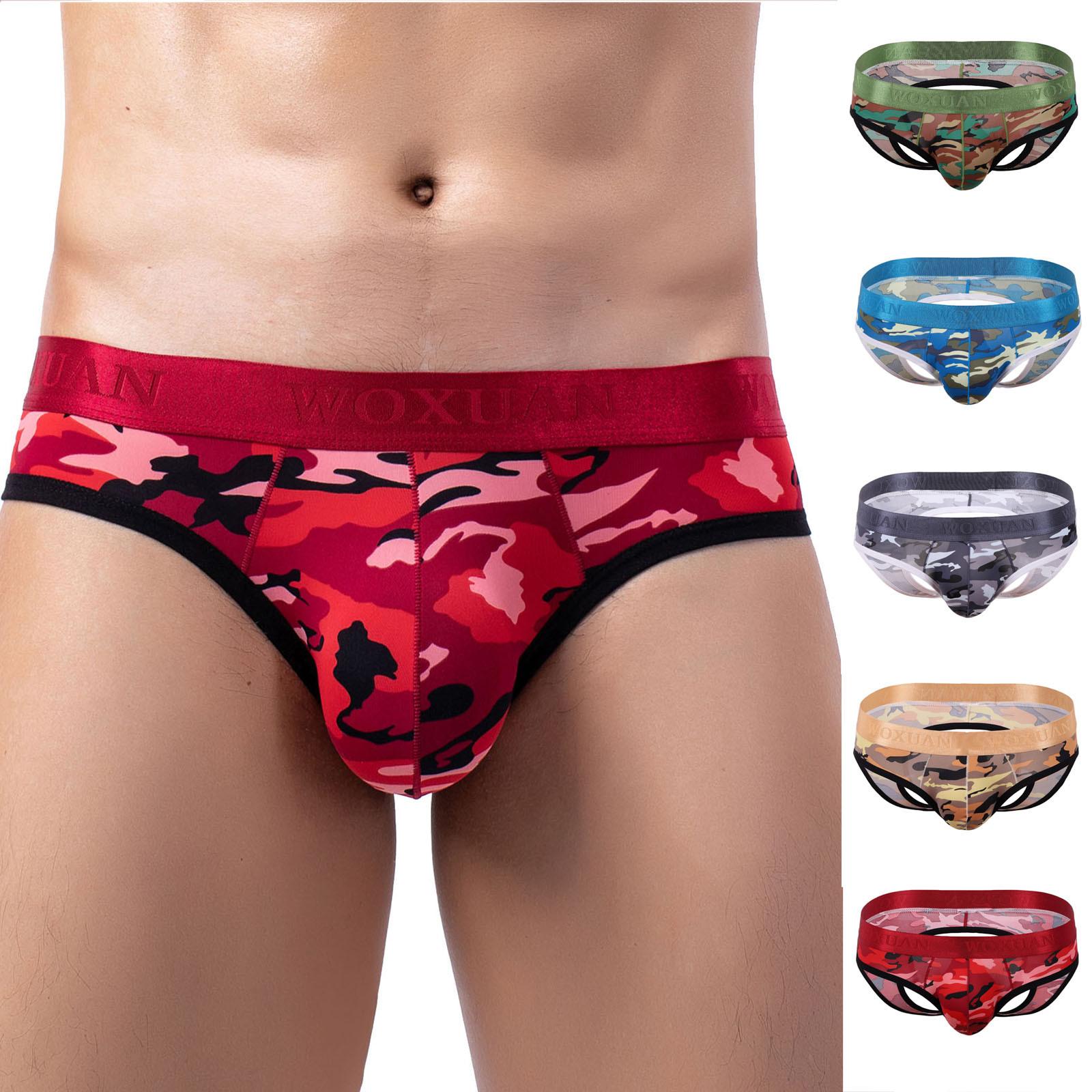 

Мужчины Повседневная мода Камуфляж Средняя талия Трусики Сексуальные стринги Назад Показать Стринги Трусы