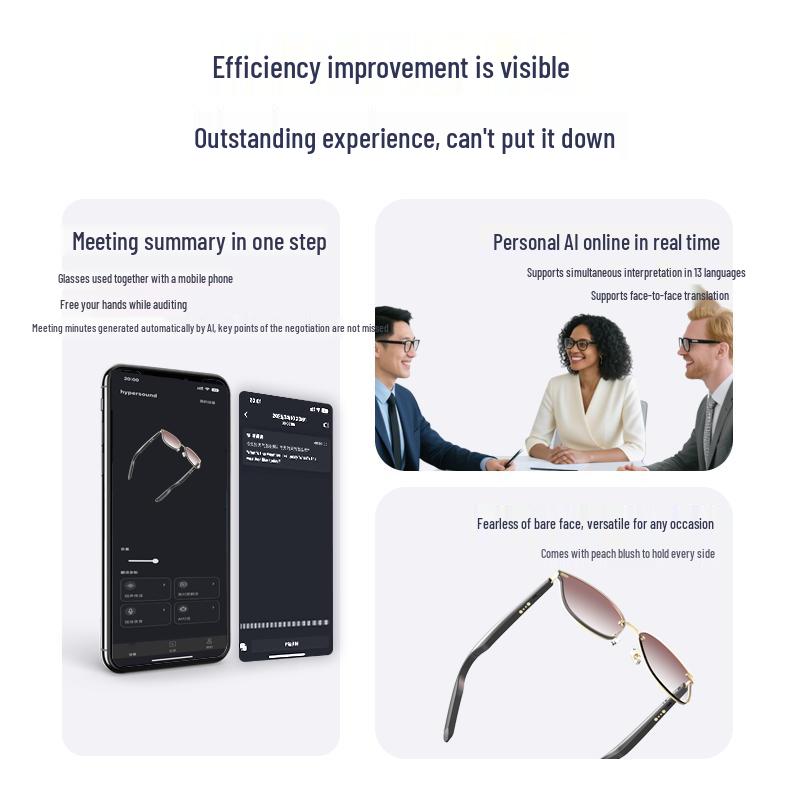 El Gaze Shadow Clone AI Smart Glasses