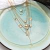 6 Pcs/set Pendant  Necklace Creative Personality Multi-layer Butterflies Moon Peach Heart-shaped