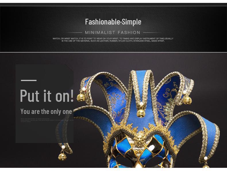 Benátská retro maškarní maska pro párty a dekoraci stěny