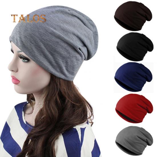 Fashion Men's Women's Solid Color Slouch Hip-pop Beanie Baggy Knit Hat Ski Girls Hats