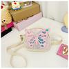 Sparkling Decoration Bow Solid Color Children Shoulder Bag For Use Daily