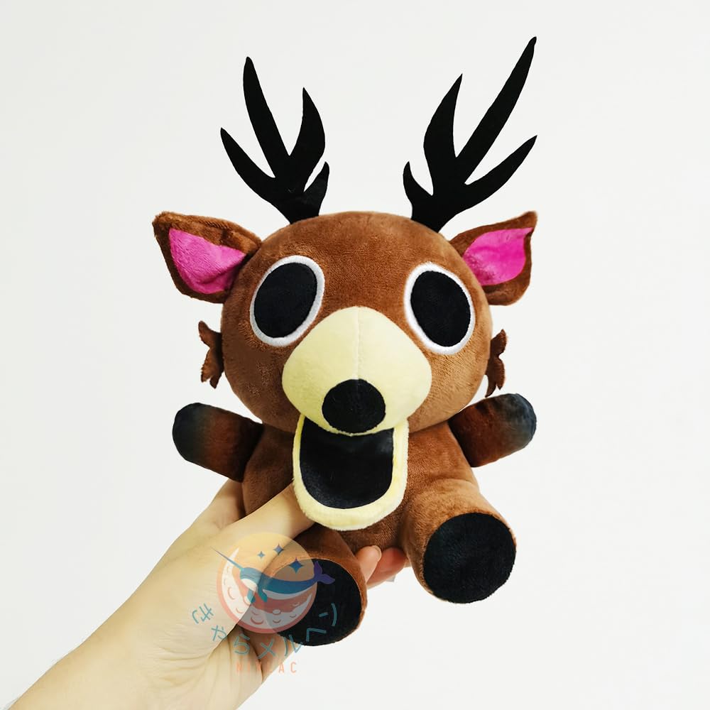 99 Nights In the Forest Plush Toy, Deer Keychain, Fluffy, Survive for 99 Days, Horror Game Merchandise, Sewn-in Doll, Cute, Soft, Portable, Kids'