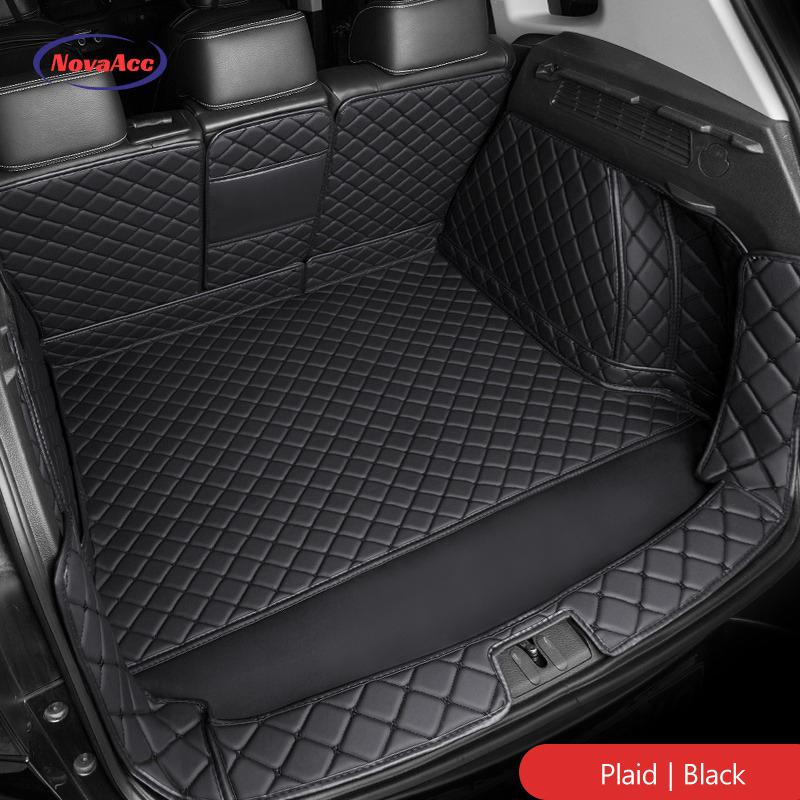 Full Cover Trunk Mat for Tesla Model Y 2017-2025 Juniper PU Leather Waterproof Cargo Protection Liner Car Interior Accessories