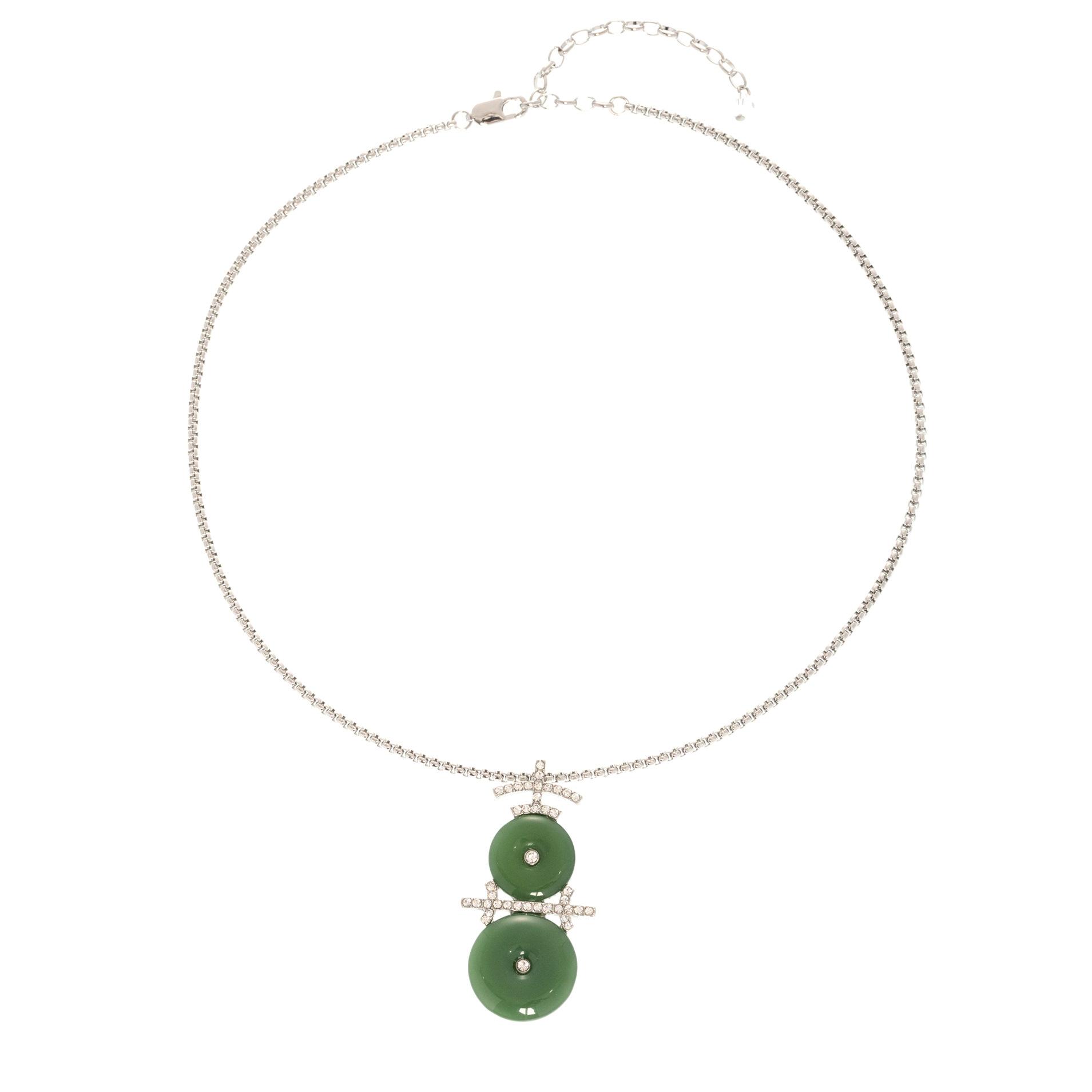 Gourd Necklace Light Luxury Niche Temperament National Style High Sense Collarbone Chain Chalcedony Fine Chain Necklace Accessories