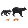 Bear Life Cycle Figure Cognitive Educational Decorative PVC Animal Life Cycle Figure for Teaching