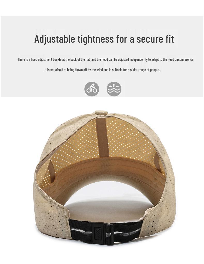 Women's Mesh Sun Hat for Running and Outdoors - Quick-Dry, Breathable, Open Top with Ponytail Design