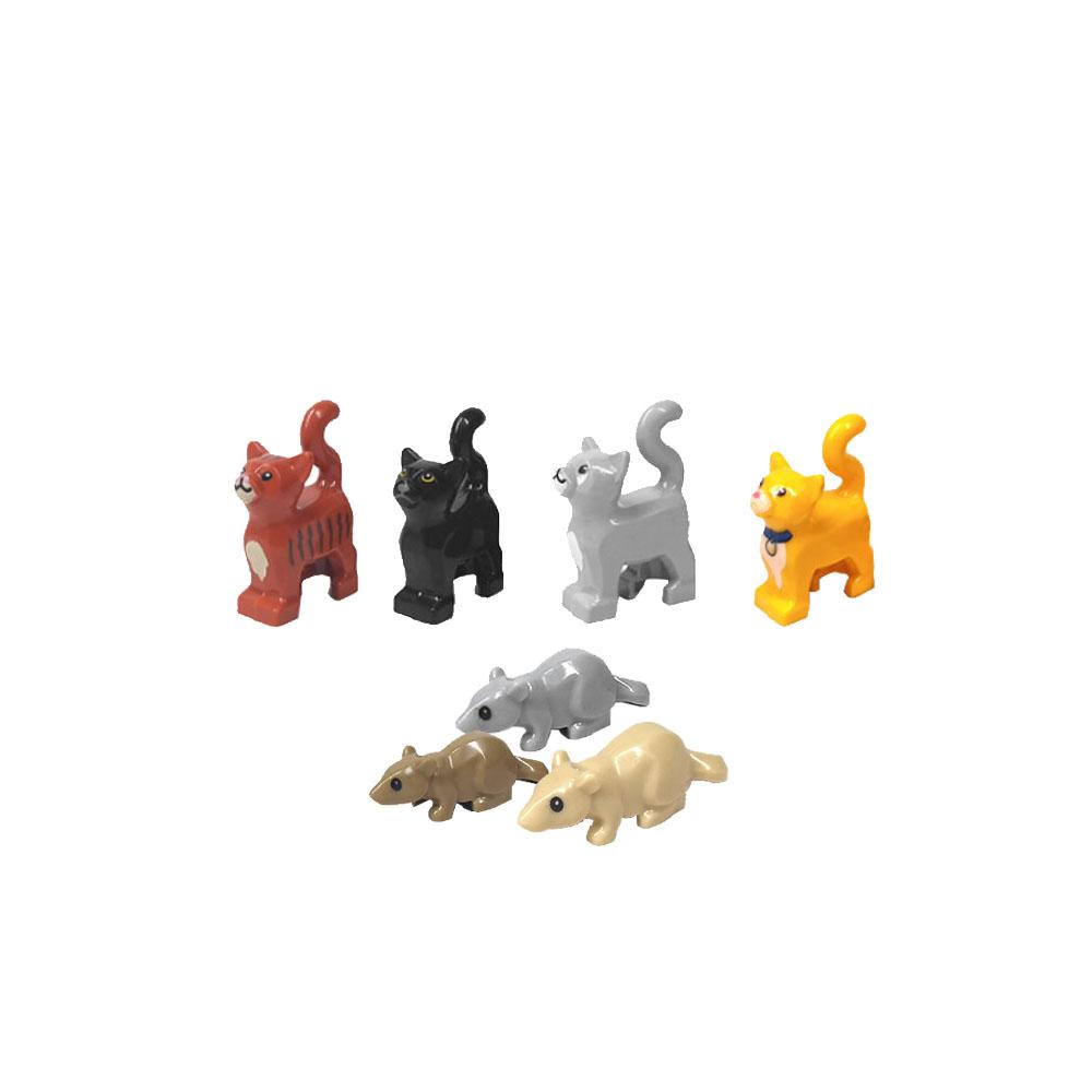 Città Animale Zoo Fattoria MOC Mattoncini Porco Pollo Pecora Coccodrilli Panda Delfino Elefante Gorilla Frutta Aquila Mattoncini Giocattoli A012