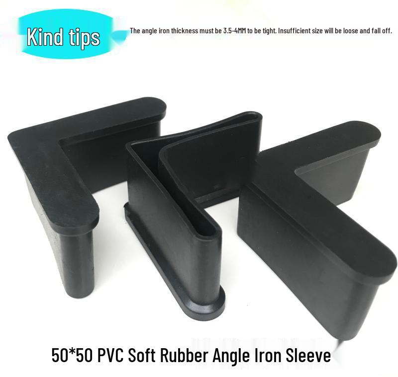 Pattino Angolare a L in PVC con Piede in Acciaio e Copertura in Gomma, Disponibile nelle Misure 25, 30, 40, 50