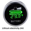 Battery Indicator 24V 36V 48V 60V 72V Round LED Battery Capacity Indicator Voltage Meter Tester for eBike Electric Solar Boat