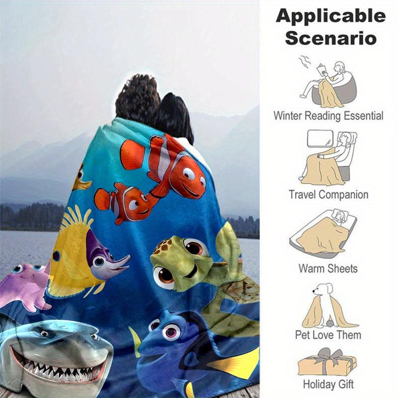 1 pezzo, Amici della Vita Marina di Alla Ricerca di Nemo Morbida Coperta Plaid Perfetta per Arredamento Casa, Copridivano, Uso Esterno, Viaggio
