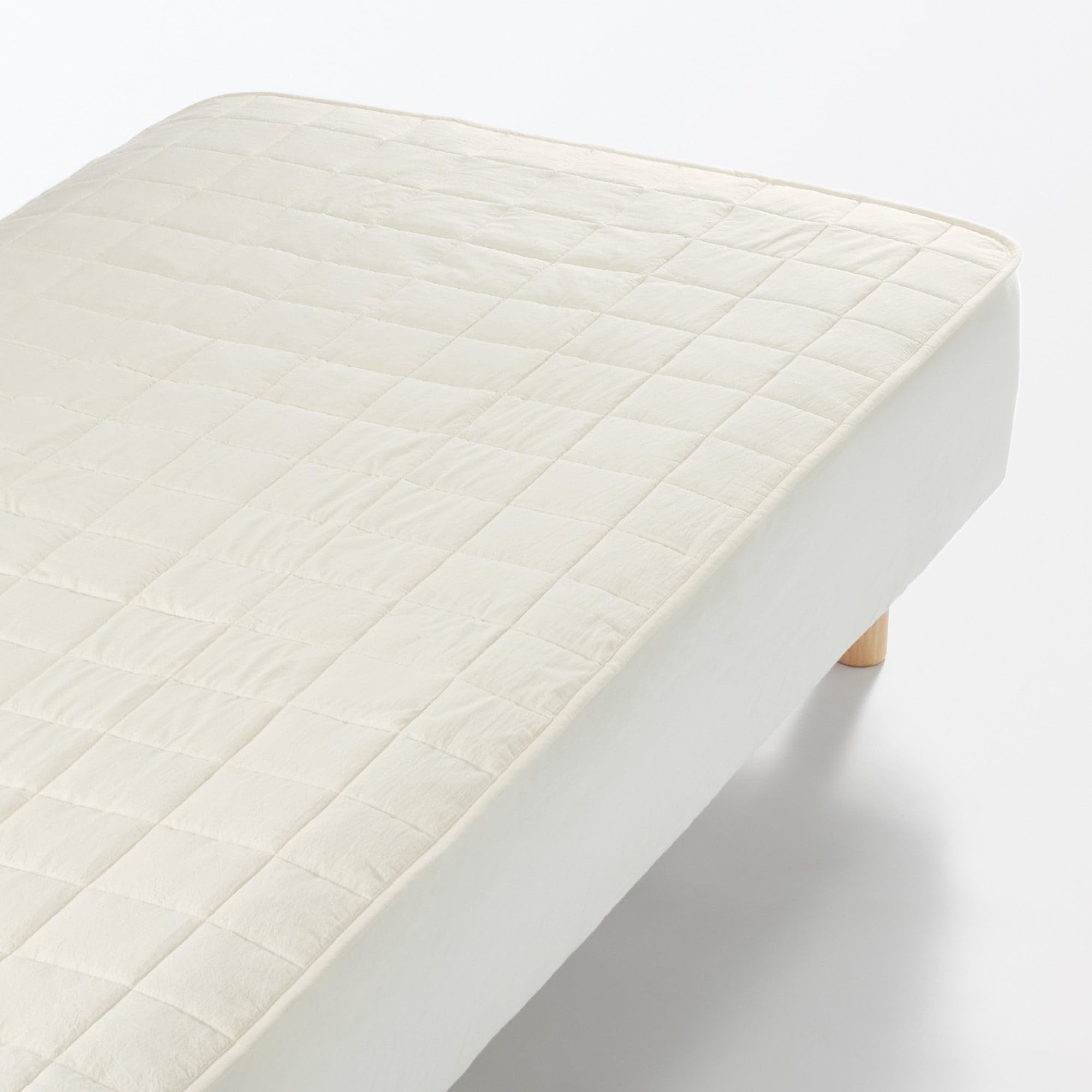 

MUJI Матрас из стираного хлопка 120 x 200 Натуральный 76017776 Нескользящая подкладка, Полуторный, см, Цвет,