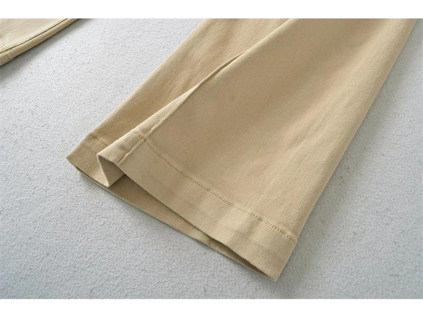 Pantaloni in Denim a Gamba Larga Cuciti a Vita Alta - Nuovo Stile Autunnale, Versatili, Modellanti, Casual e alla Moda.
