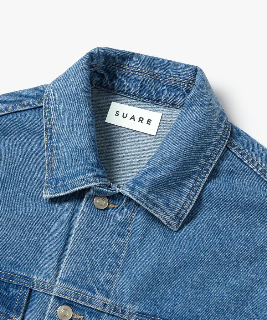 Suare Maxi-Fit Denim Trucker Jacket Black