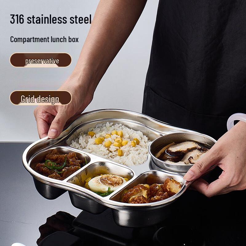 Shengxinhui 316 Stainless Steel Kids Divided Plate