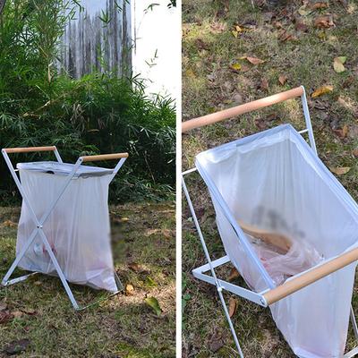 Outdoor Tragbare Klapp Müll Rack Müll Taschen Rack Küche Picknick Grill Kunststoff Tasche Halter