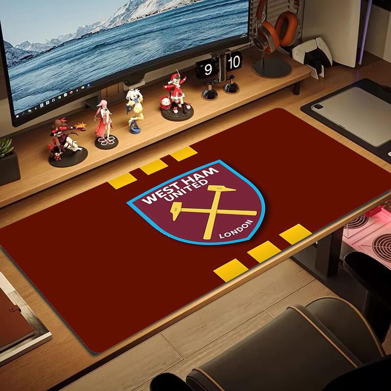 West Ham United2 Print Cushion Non-slip Laptop Tablet Big Mousepad XXL Mat Mini PC Playmat With Lock edge