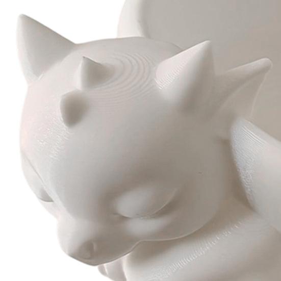 Flowerpot Ornament 3D Printed Sleeping Dragon Shape Matte Large Curved Planter 1 Pc