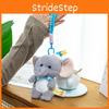 Hat Sleeping Cute Bow Cartoon Elephant Plush Toy Pendant For Bag Decoration