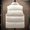 Men's Cotton Vest Men's 2025 Spring and Autumn Light Down Cotton Vest Korean Version Casual Vest Jacket Trend