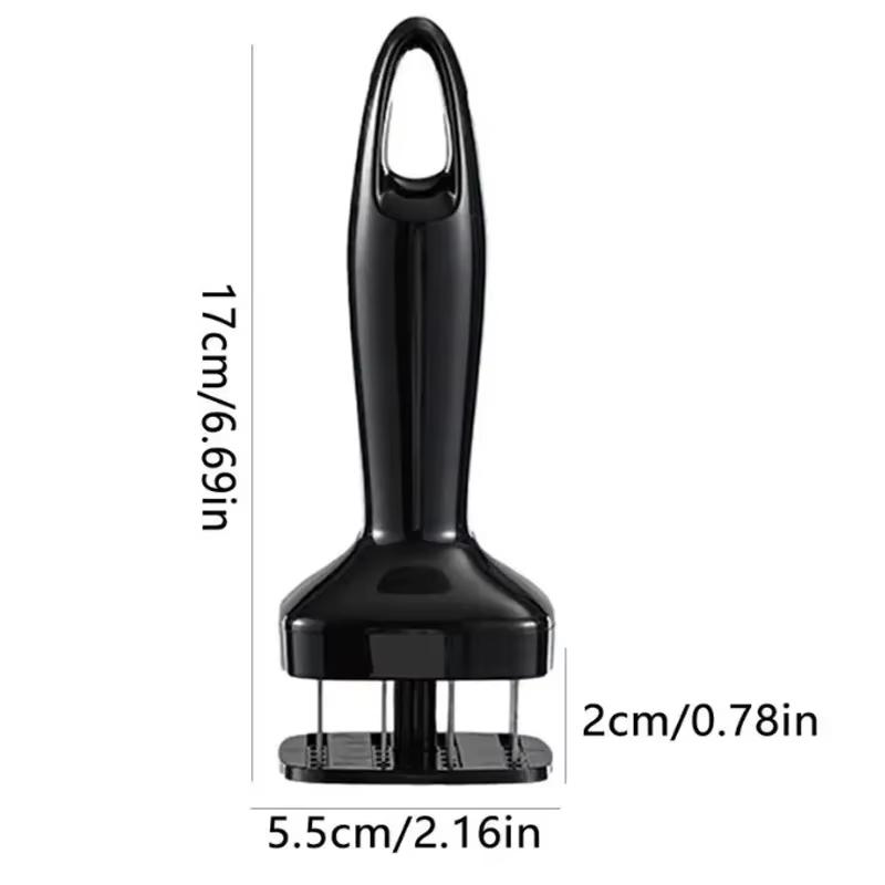 Meat Tenderizer Stainless Steel Meat Looser 24 Needle Automatic Spring Meat Hammer Rib Breaking Perforator Kitchen Gadgets