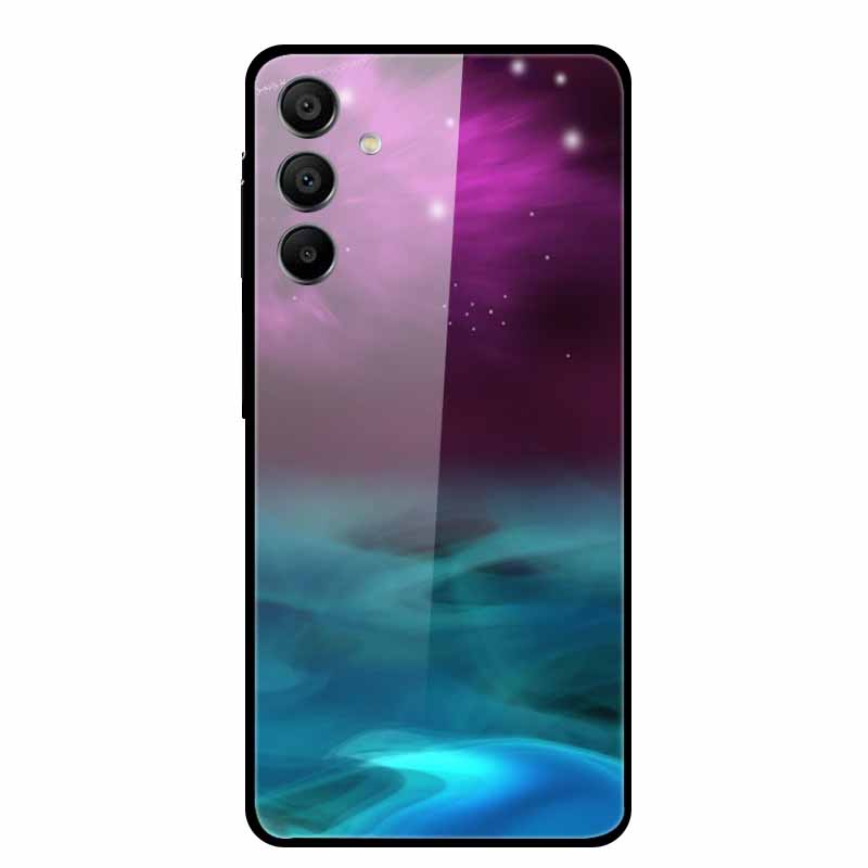 For Samsung Galaxy A16 5G Tempered Glass Case Back Cover Hard Phone Cases for SamsungA16 6.7" Fundas Fashion Protector New Coque