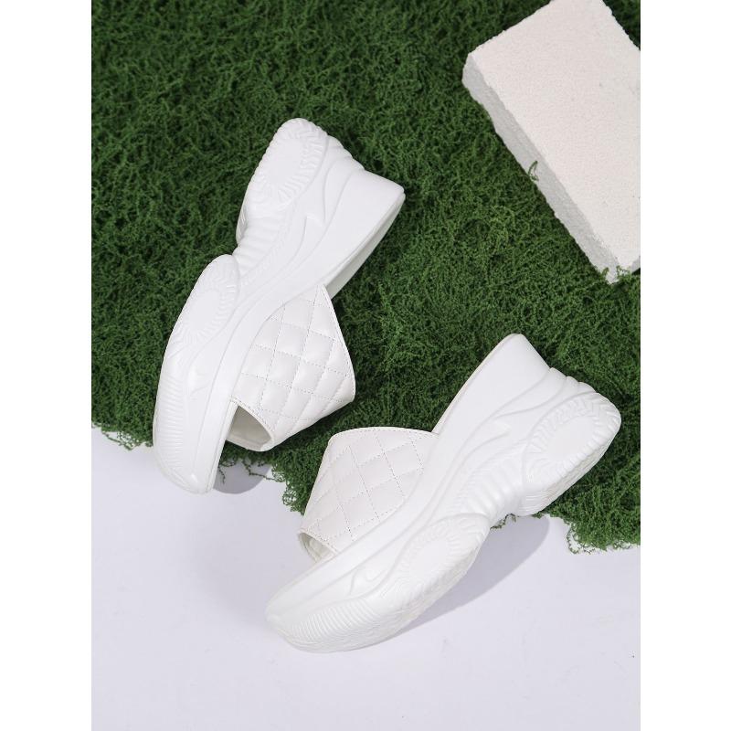 New Thick-soled Slip-on Sandals, Beach Women's Shoes, Round Toe