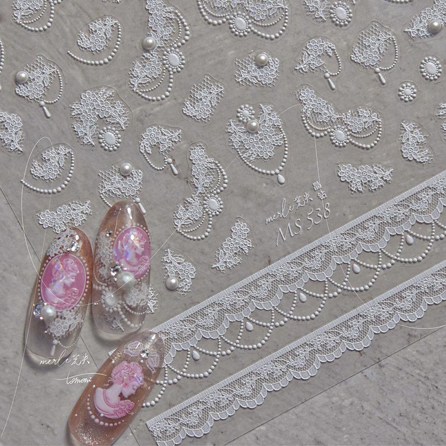 Яркие хрустальные кружевные цветочные наклейки для ногтей. Изготовление своими руками — фото 6