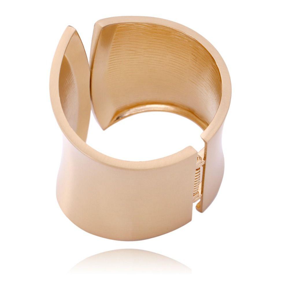 Bracelet Exagéré Chunky Lourd Métal Mode Punk Jonc Bracelet Large Ouvert Bijoux de Fête