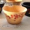 Natural Wood Autumn x Current Model J-kitchens Bowl, Leaves, 11.5 6.8cm,