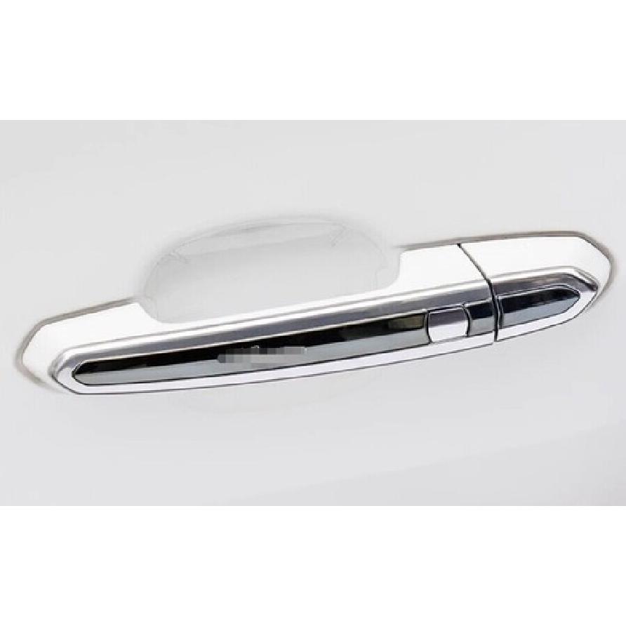 For Cadillac CT4 2020-2025 Black Steel Exterior Outside Door Handle Cover Trim