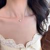 S925 Sterling Silver Zirconia Diamond Necklace for Women - Light Luxury Korean Style Clavicle Chain, Cute & High-End Fashion Accessory