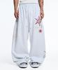 EASY NO EASY Multi-Print Sweatpants - Light Grey