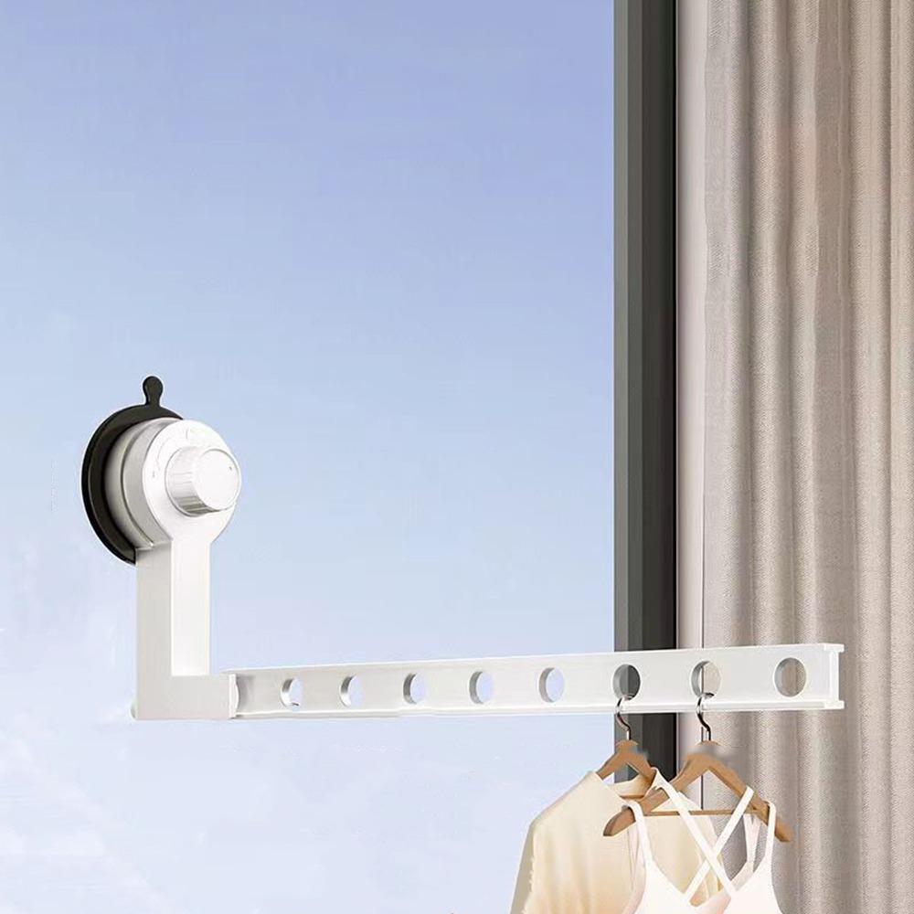 

Non-Punching Folding Clothes Drying Rack Space Aluminum Retractable Laundry Rack for Home