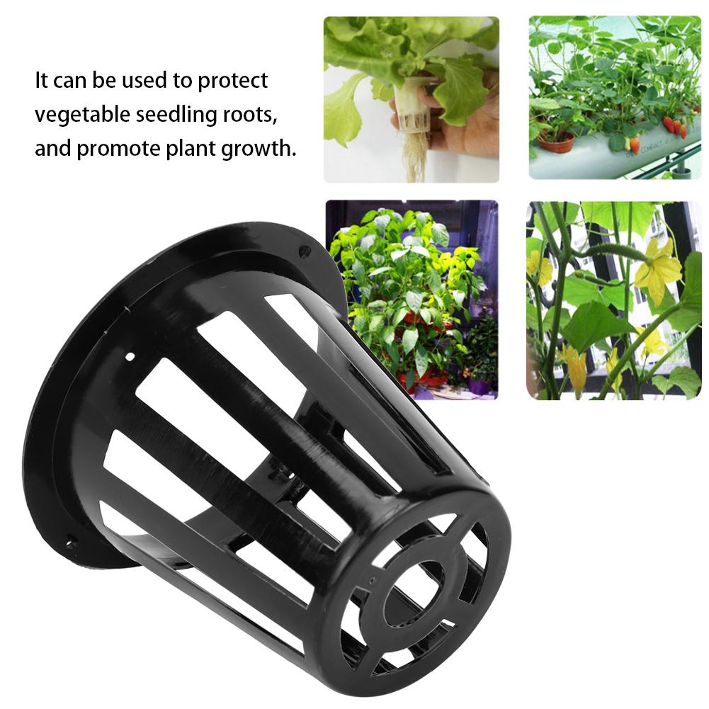 50Pcs Hydroponics Soilless Plant Flower Growing Basket Mesh Pot Net for Greenhouse